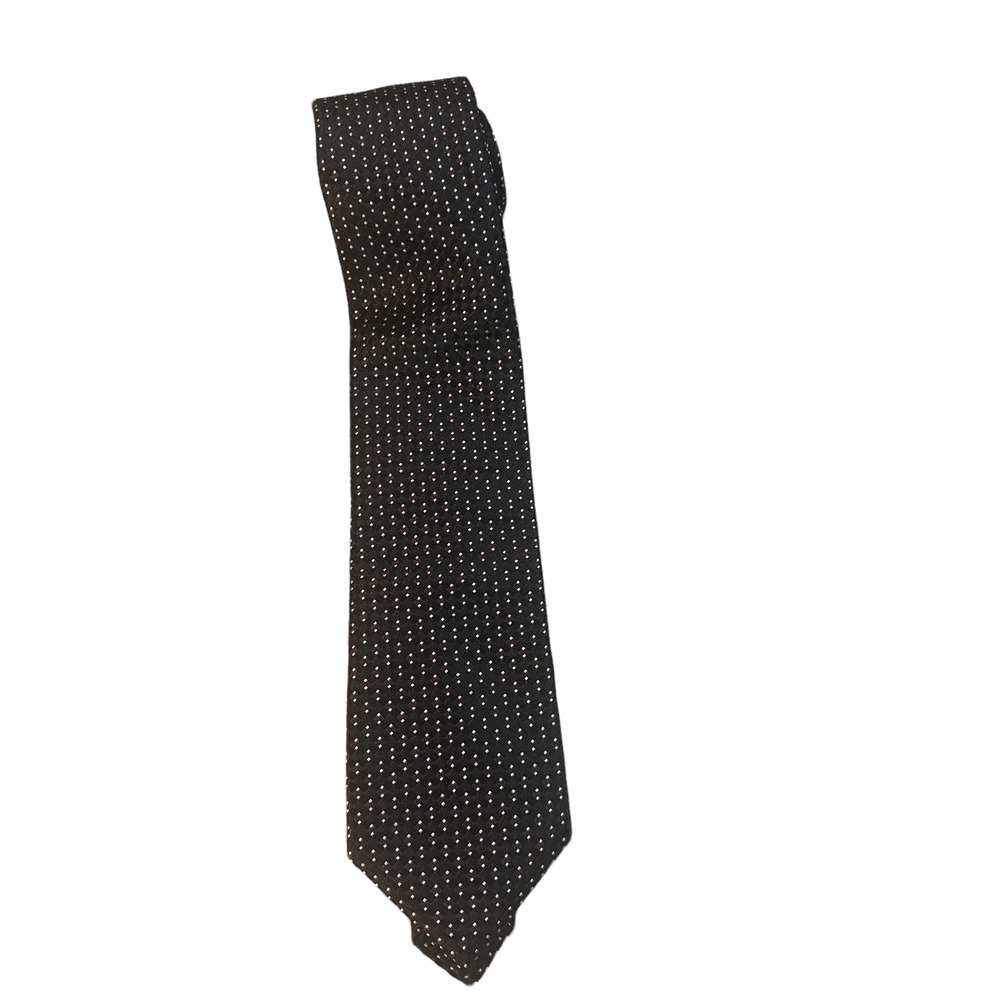 Michael Kors Black Dotted Silk Classic Formal Neck Tie Mens Sz 57.5L